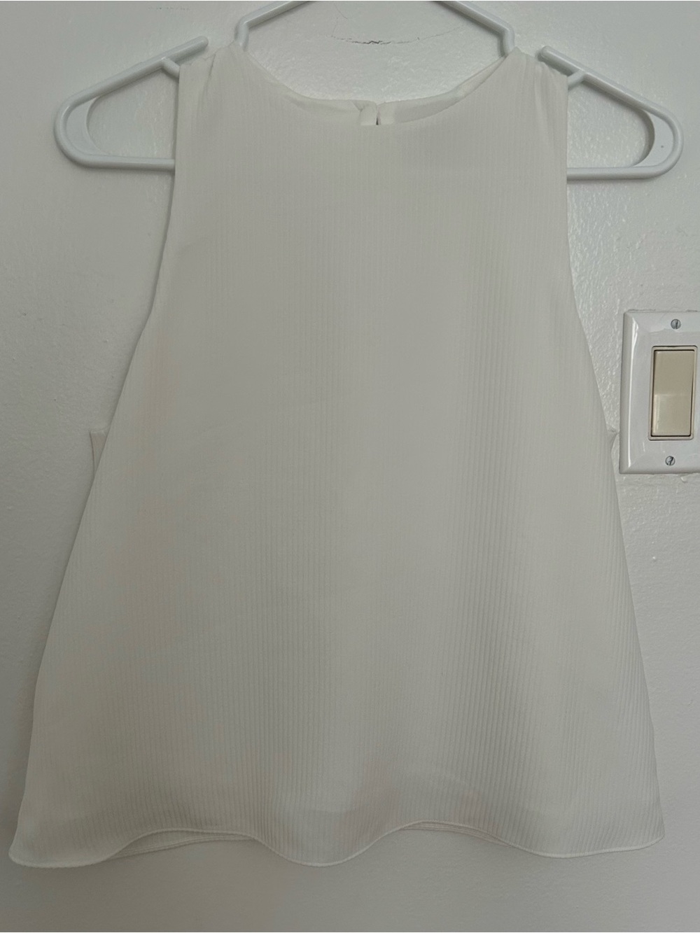Babaton Cream Ribbed A-Line Camisole